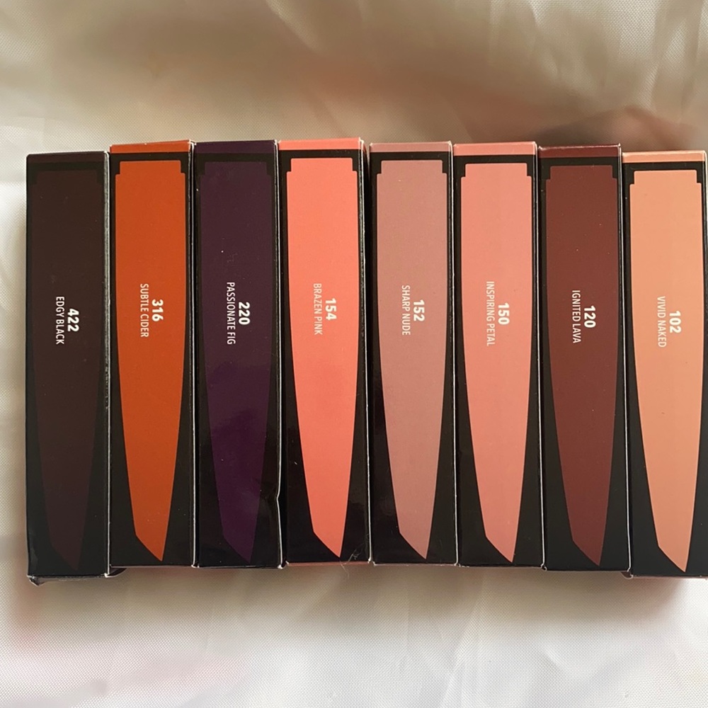 Brand new. Rouge artist MAKEUP FOR EVER LIPSTICKS 8 PIECES